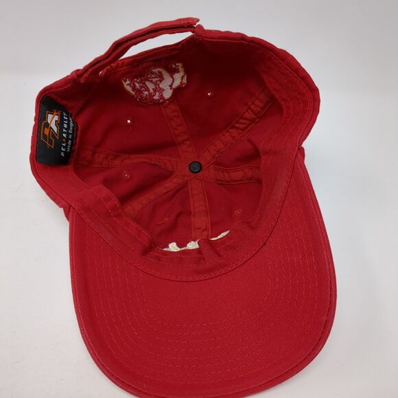 Bulldogs Hemet Strapback Hat Red One Size Adjustable Embroidered Pel Athletic - Picture 6 of 8